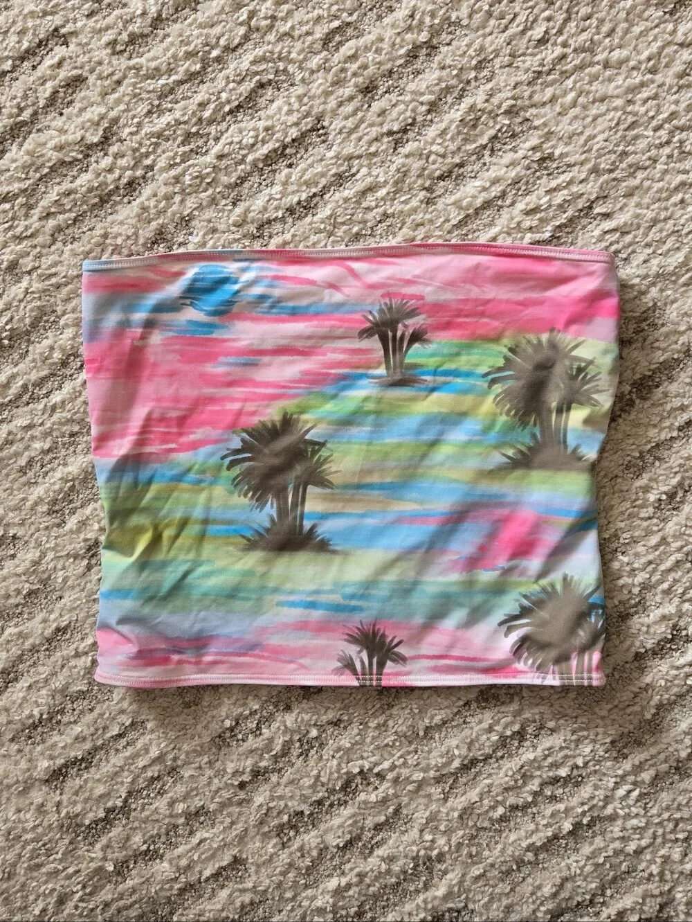 Frankie's Bikinis Peace Strapless Swim Top